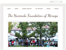 Tablet Screenshot of haciendafoundation.org